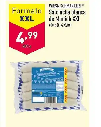 ALDI Wiesn schmankert salchicha blanca de múnich xxl oferta