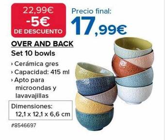 Costco Over and back set 10 bowls oferta