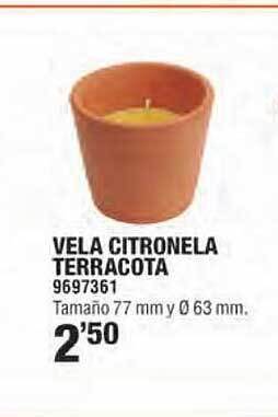 Optimus Vela citronela terracota oferta