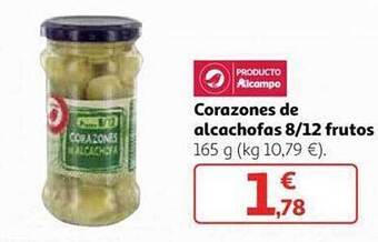 Alcampo Corazones de alcachofas 8 12 frutos oferta
