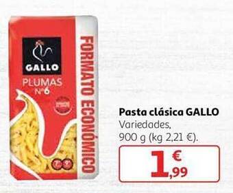 Alcampo Pasta clásica gallo oferta