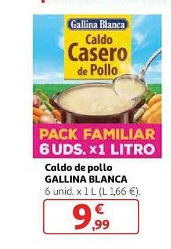 Alcampo Caldo de pollo gallina blanca oferta