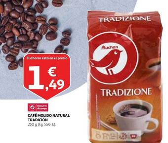 Alcampo Café molido natural tradición oferta
