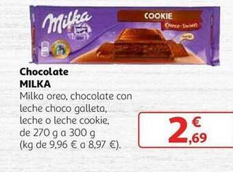 Alcampo Chocolate milka oferta