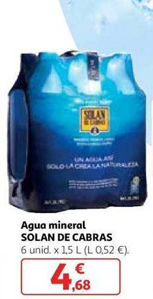 Alcampo Agua mineral solan de cabras oferta