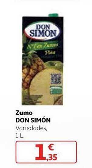Alcampo Zumo don simón oferta