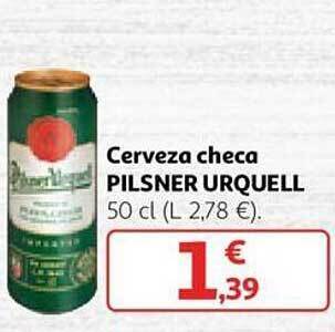 Alcampo Cerveza checa pilsner urquell oferta