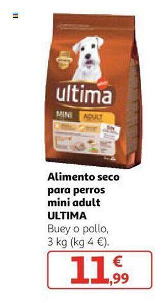 Alcampo Alimento seco para perros mini adult ultima oferta