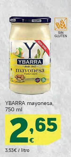 HiperDino Ybarra mayonesa oferta