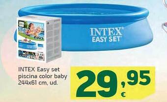 HiperDino Intex easy set piscina color baby oferta