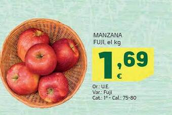 HiperDino Manzana fuji, el kg oferta