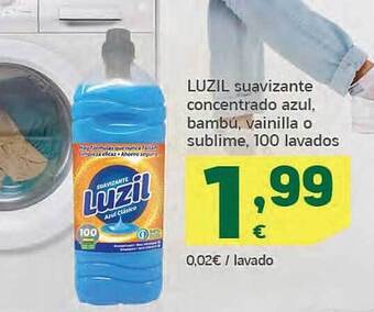 HiperDino Luzil suavizante concentrado azul, bambú, vainilla o sublime, 100 lavados oferta