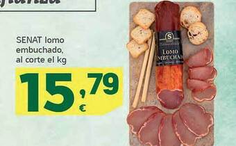 HiperDino Senat lomo embuchado al corte el kg oferta
