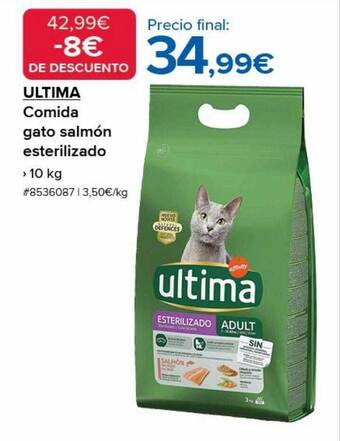 Costco Ultima comida gato salmón esterilizado oferta