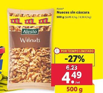Lidl Alesto nueces sin cáscara oferta