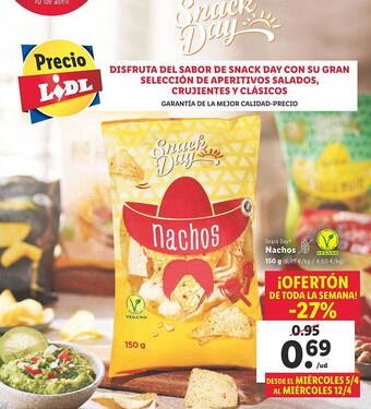Lidl Snack day nachos oferta