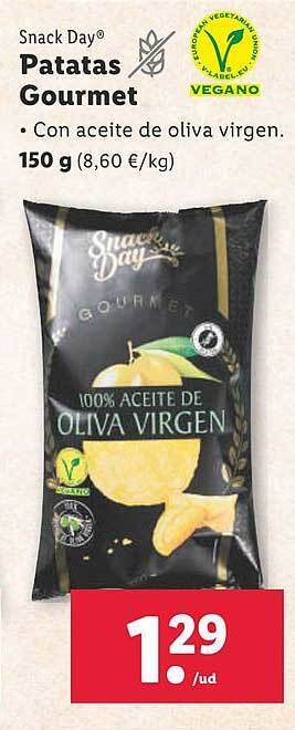 Lidl Snack day patatas gourmet oferta