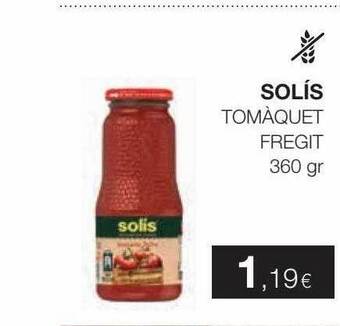 Plusfresc Solís tomàquet fregit oferta