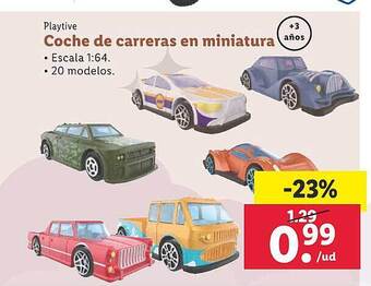 Lidl Playtive coche de carreras en miniatura oferta