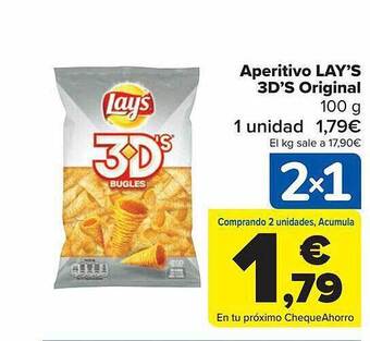Carrefour Aperitivo lay's 3d's original oferta