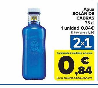 Carrefour Agua solán de cabras oferta