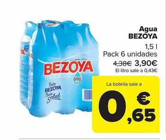 Carrefour Agua bezoya oferta