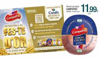 Condis Pernil cuit extra campofrio oferta