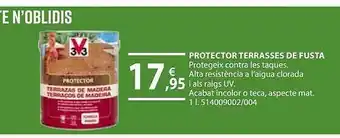 Fes Més Protector terrasses de fusta oferta