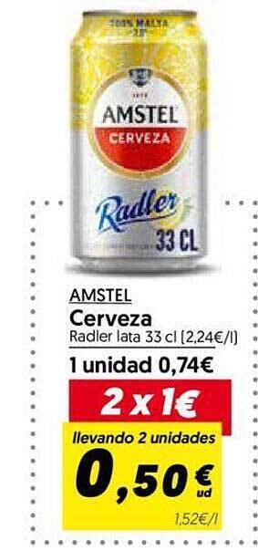 Hiper Usera Amstel cerveza oferta