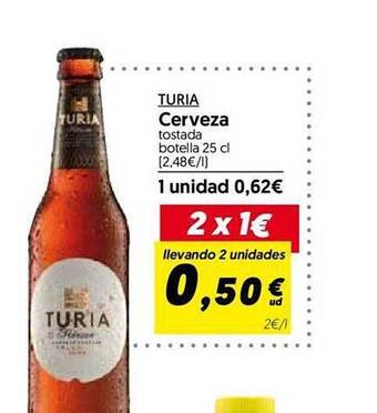 Hiper Usera Turia cerveza oferta