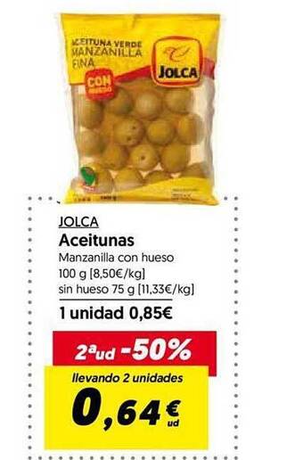 Hiper Usera Jolca aceitunas oferta