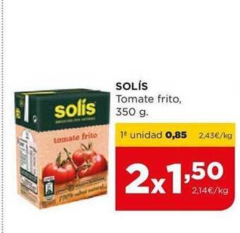 Alimerka Solís tomate frito oferta