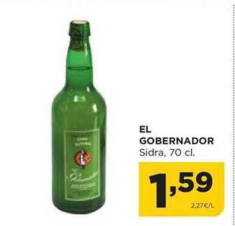 Alimerka El gobernador sidra oferta