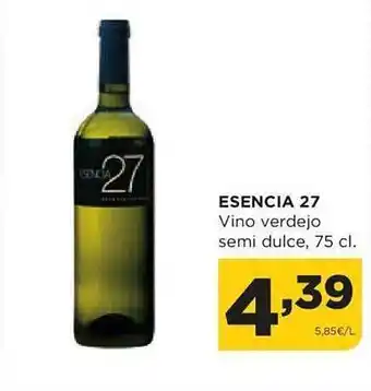 Alimerka Esencia 27 vino verdejo semi dulce oferta