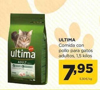 Alimerka Ultima comida con pollo para gatos adultos oferta