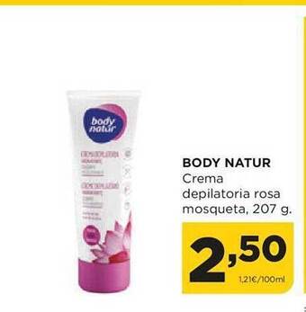 Alimerka Body natur crema depilatoria rosa mosqueta oferta