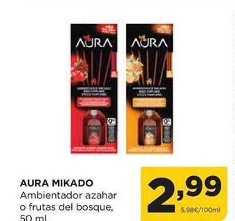 Alimerka Aura mikado ambientador azahar o frutas del bosque oferta