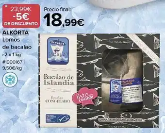 Costco Alkorta lomos de bacalao oferta