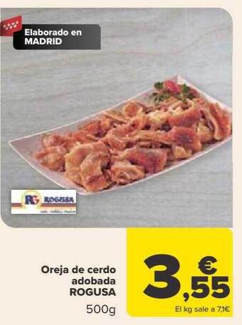 Carrefour Oreja de cerdo adobada rogusa oferta