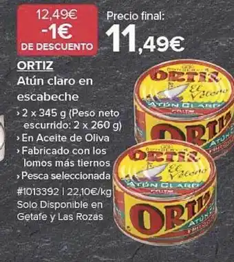 Costco Ortiz atún claro en escabeche oferta