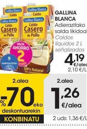 Eroski Gallina blanca caldos liquidos oferta
