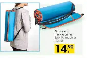 Eroski Esterilla mochila bicolor oferta