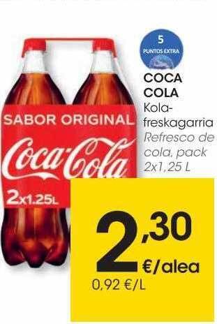 Eroski Coca cola refresco de cola oferta