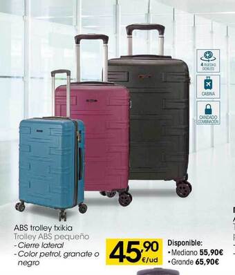 Eroski Trolley abs pequeño oferta