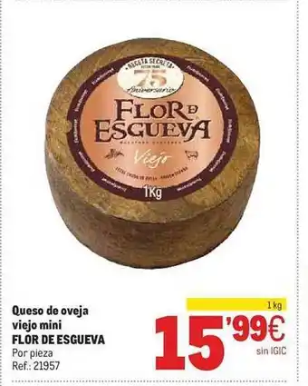 Makro Queso de oveja viejo mini flor de esgueva oferta