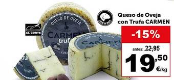 Masymas Queso de oveja con trufa carmen oferta
