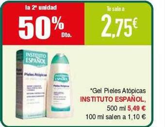 Masymas La 2a unidad -50% dto gel pieles atópicas instituto español oferta