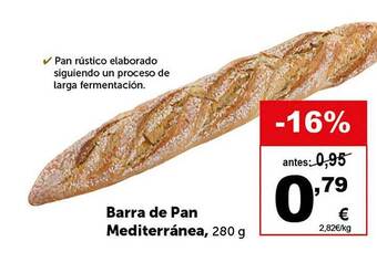 Masymas Barra de pan mediterránea oferta