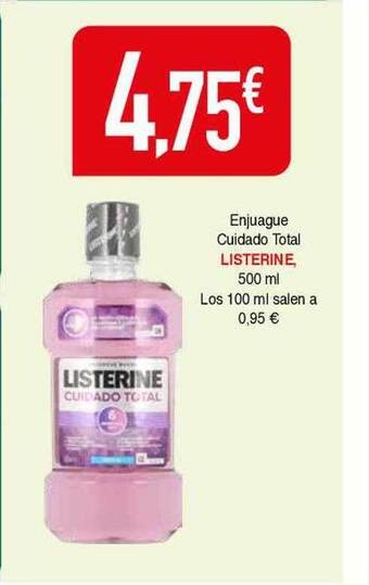 Masymas Enjuague cuidado total listerine oferta
