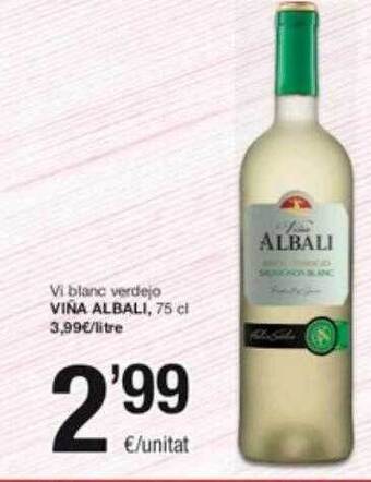 SPAR Fragadis Vi blanc verdejo viña albali oferta